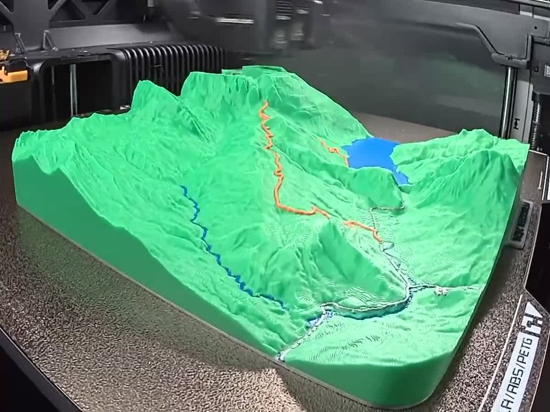 Photo of the printed model of 🇨🇭 Wägitalersee